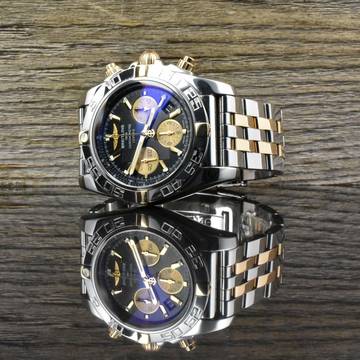 Breitling Chronomat 44 Stahl / Roségold & Black Dial - Full Set 2012