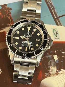 Rolex Sea-Dweller 1665 Sea-Dweller-COMEX Full Set-original Box-Neuer Service Rolex mit Karte-Booklets Ultra Rares Modell Letzte Serie aus 1981 ! 300 Pieces !