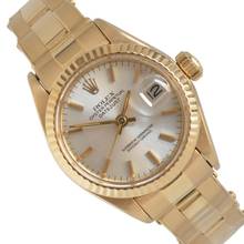 Thumbnail von Rolex Lady-Datejust 6917 Bayanlar 26MM güneş ışığı gümüş kadran sarı altın 18KT