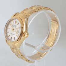 Thumbnail von Rolex Lady-Datejust 6917 Bayanlar 26MM güneş ışığı gümüş kadran sarı altın 18KT