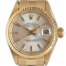 Thumbnail von Rolex Lady-Datejust 6917 Bayanlar 26MM güneş ışığı gümüş kadran sarı altın 18KT