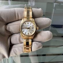 Thumbnail von Rolex Lady-Datejust 6917 Bayanlar 26MM güneş ışığı gümüş kadran sarı altın 18KT