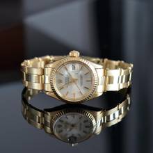Thumbnail von Rolex Lady-Datejust 6917 Bayanlar 26MM güneş ışığı gümüş kadran sarı altın 18KT