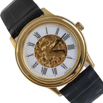 Omega Louis Brandt Classic Skeleton yellow gold 18KT TOP Condition 1984