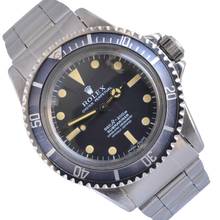 Thumbnail von Rolex Submariner (Ohne Datum) 5512 Serif 4 Linien Zifferblatt Komplettset aus den 1970er Jahren