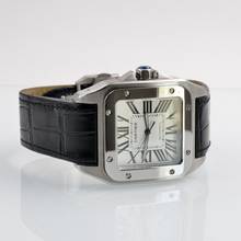 Thumbnail von Cartier Santos 100 XL W20073X8 Silberes Zifferblatt Komplettset Wie NEU 2014
