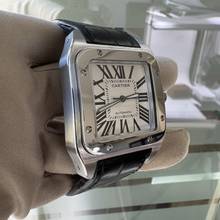 Thumbnail von Cartier Santos 100 XL W20073X8 Silberes Zifferblatt Komplettset Wie NEU 2014