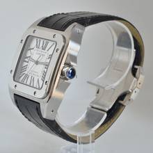 Thumbnail von Cartier Santos 100 XL W20073X8 Silberes Zifferblatt Komplettset Wie NEU 2014