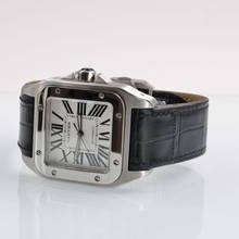 Thumbnail von Cartier Santos 100 XL W20073X8 Silberes Zifferblatt Komplettset Wie NEU 2014