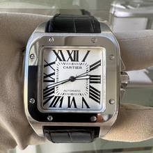 Thumbnail von Cartier Santos 100 XL W20073X8 Silberes Zifferblatt Komplettset Wie NEU 2014