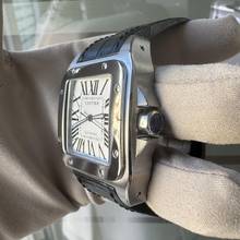 Thumbnail von Cartier Santos 100 XL W20073X8 Silberes Zifferblatt Komplettset Wie NEU 2014