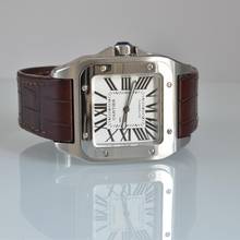 Thumbnail von Cartier Santos 100 XL W20073X8 Silberes Zifferblatt Komplettset Wie NEU 2015