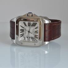 Thumbnail von Cartier Santos 100 XL W20073X8 Silberes Zifferblatt Komplettset Wie NEU 2015