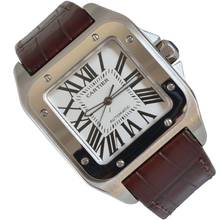 Thumbnail von Cartier Santos 100 XL W20073X8 Silberes Zifferblatt Komplettset Wie NEU 2015