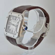 Thumbnail von Cartier Santos 100 XL W20073X8 Silberes Zifferblatt Komplettset Wie NEU 2015