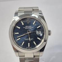 Thumbnail von Rolex Datejust 41 41mm Motiv Blaues Zifferblatt Automatik Vollständig