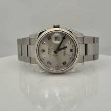 Thumbnail von Rolex Oyster Perpetual Date Weißgold & Stahl & Diamanten 34mm Automatik Komplett
