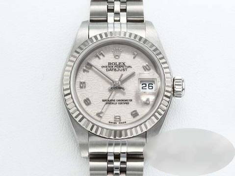 Rolex Lady-Datejust Edelstahl Weissgold 750 2001 Automatik Stahl Stainless Steel 18kt White Gold Jubilé-band Chronometer Oyster