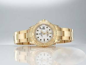 Thumbnail von Rolex Yacht-Master 29mm Sarı Altın 750 Otomatik 18kt Sarı Altın Kadın Oyster kayış Kronometre Beyaz Gösterge
