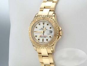 Thumbnail von Rolex Yacht-Master 29mm Sarı Altın 750 Otomatik 18kt Sarı Altın Kadın Oyster kayış Kronometre Beyaz Gösterge