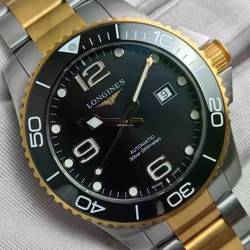 Longines HydroConquest Automatic Black Dial Stainless NEW FULL SET