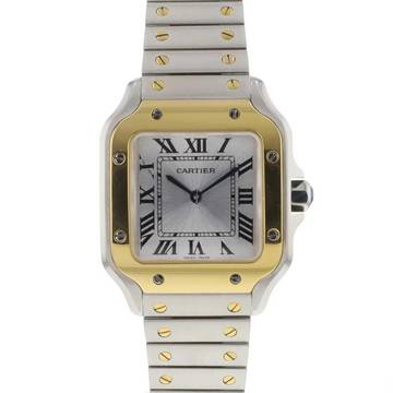 Cartier Santos Small Steel/Gold Silver Dial 99% NEW '25