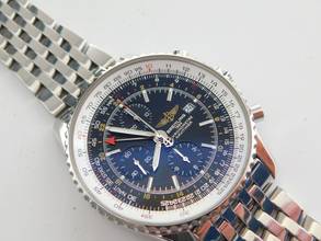 Thumbnail von Breitling Navitimer Cosmonaute Stahl mit Stahlband Tresoruhr im Full Set LC 100 deutsche Auslieferung wie Ladenneu volles Band