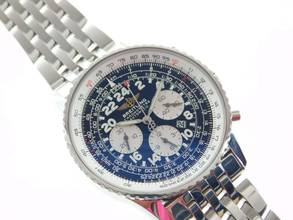 Thumbnail von Breitling Navitimer Cosmonaute Stahl mit Stahlband Tresoruhr im Full Set LC 100 deutsche Auslieferung wie Ladenneu volles Band