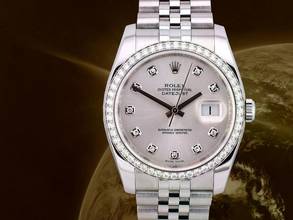 Thumbnail von Rolex Datejust 36mm Ref. 116244 Original Diamond Dial/bezel Like New
