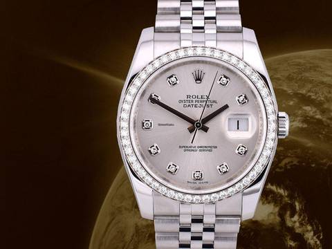 Rolex Datejust 36 36mm Ref. 116244 Original Diamond Dial/bezel Like New
