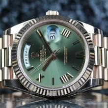 Thumbnail von Rolex Day-Date 40 Roségold Olive Green 228235 - wie neu LC100 - Komplettset 2024