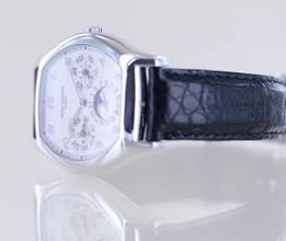 Thumbnail von Patek Philippe Perpetual Calendar Grande Complication Perpetual Calendar Platin silber Zifferblatt Luxusuhr selten