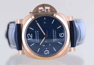 Thumbnail von Officine Paneral Luminor Marina Goldtech 3 Gün Mavi 18K Rose Altın 44mm B+P