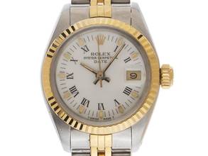 Thumbnail von Rolex Oyster Perpetual Lady Date Ref.6917 Bj.1984 Box&Beschreibung sehr gut Vintage Oyster Perpetual Date Lady open 6/9