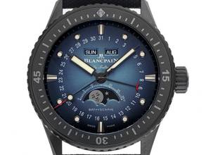 Thumbnail von Blancpain Fifty Fathoms Bathyscaphe Quantième Complet Phases de Lune Ref.5054 0140 O52A 2025 Full Set Ungetragen Fifty Fathom Bathyscaphe Quantième Complet Phases de Lune