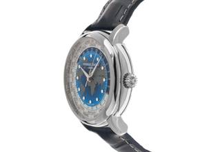 Thumbnail von Frederique Constant Manufacture Classic Worldtimer Ref.FC-719BLW3H6 Full Set Neu Manufacture Classic Worldtimer Krokoleder Faltschließe