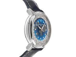 Thumbnail von Frederique Constant Manufacture Classic Worldtimer Ref.FC-719BLW3H6 Full Set Neu Manufacture Classic Worldtimer Krokoleder Faltschließe
