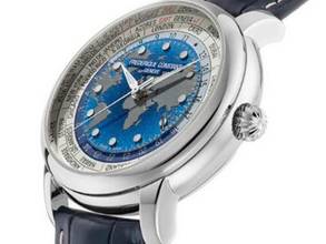 Thumbnail von Frederique Constant Manufacture Classic Worldtimer Ref.FC-719BLW3H6 Full Set Neu Manufacture Classic Worldtimer Krokoleder Faltschließe