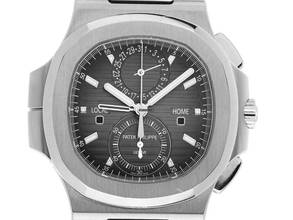 Thumbnail von Patek Philippe Nautilus Travel Time Ref.5990/1A-001 2017 Full Set Original unpoliert Nautilus Travel Time