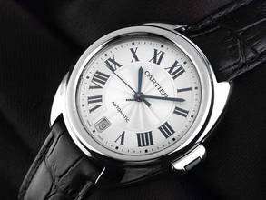 Thumbnail von Cartier Clé de Cartier Ref.WSCL0006 2018 Kutusu ve Açıklaması neredeyse yeni Vintage Cle de Cartier MM Orta Model Krokodil Derisi Katlanır Tokalı