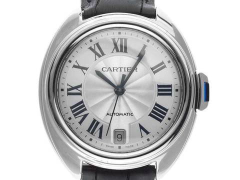 Cartier Clé de Cartier Ref.WSCL0006 2018 Box&Beschreibung wie Neu Vintage Cle de Cartier MM Medium Modell Krokoleder Faltschließe