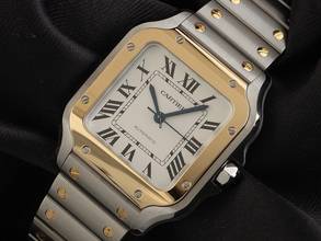 Thumbnail von Cartier Santos Galbée MM orta model Ref.W2SA0016 Yıl: 2026 Tam Set Kullanılmamış Santos Galbée MM orta model
