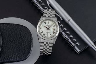 Thumbnail von Rolex Datejust 36 Stahl Automatik Buckley Dial Herrenuhr 1600 Ref. Vintage