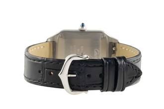 Thumbnail von Cartier Santos Dumont Stahl Quarz Damenuhr Ref. WSSA0023 Box & Papiere 2021