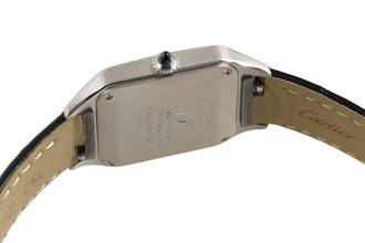 Thumbnail von Cartier Santos Dumont Stahl Quarz Damenuhr Ref. WSSA0023 Box & Papiere 2021