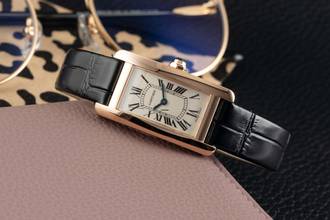 Thumbnail von Cartier Tank Américaine 18k Rotgold Quarz Damenuhr Ref. W2607456 Papiere 2018