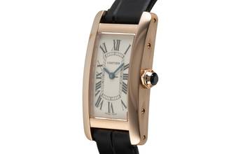Thumbnail von Cartier Tank Américaine 18k Rotgold Quarz Damenuhr Ref. W2607456 Papiere 2018