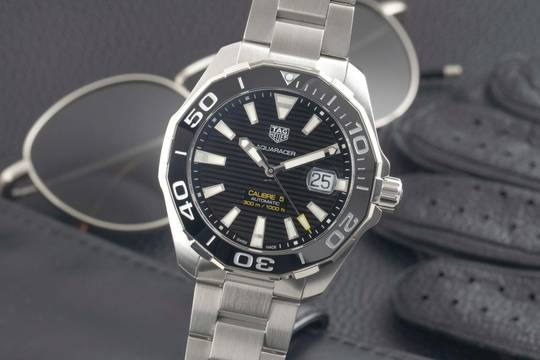 TAG Heuer Aquaracer 300M Stahl Automatik Herrenuhr Ref. WAY201A-BA0927 B&P 2020 