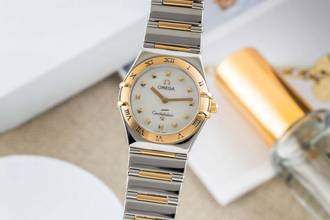 Thumbnail von Omega Constellation Ladies Stahl / Gold Quarz Damenuhr Ref. 1371.71.00