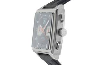 Thumbnail von TAG Heuer Monaco Calibre 12 Chronograph Otomatik Çelik Erkekler Ref. CAW2114 B&P 2010